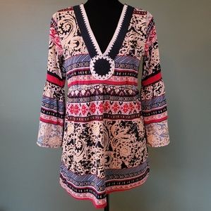 Melissa Paige Bell Sleeve Blouse